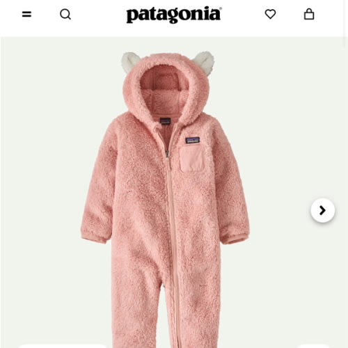 Patagonia Baby Furry Friends Fleece Bunting
