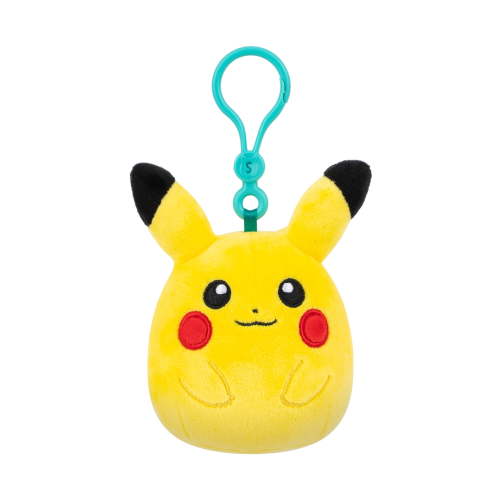 Squishmallows Clip-On Pokemon Pikachu Plush Toy - 3.5-inch Portable Soft Plush