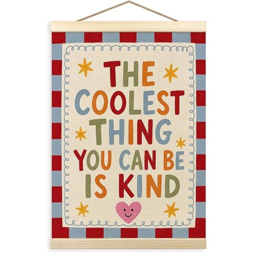 madalo Inspirational Retro Nursery Wall Art Poster Hanger Frame 12x16 Inch