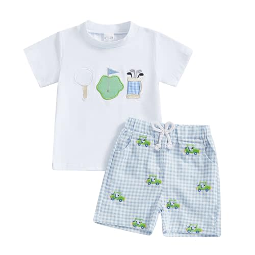 BemeyourBBs Toddler Baby Boy Summer Clothes Funny Letter T Shirt Elastic Waist Pockets Shorts Set 2 Piece Outfit