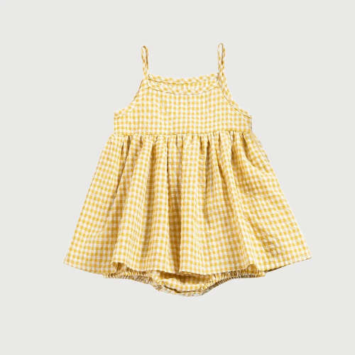 Plaid Picnic Romper Dress – August + Willow