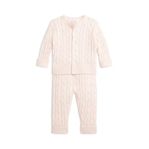 Ralph Lauren
Cable Knit Cotton Cardigan & Pant Set