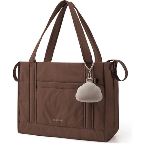 BAGSMART Diaper Bag Tote Puffer Baby Bag Lightweight for Travel, Work