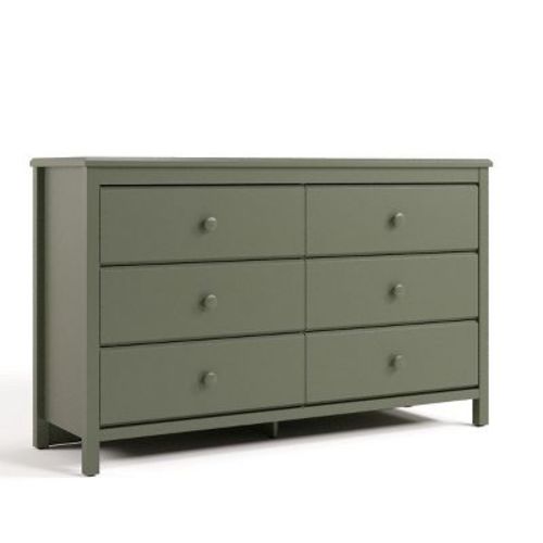 Storkcraft Alpine 6-Drawer Dresser Olive