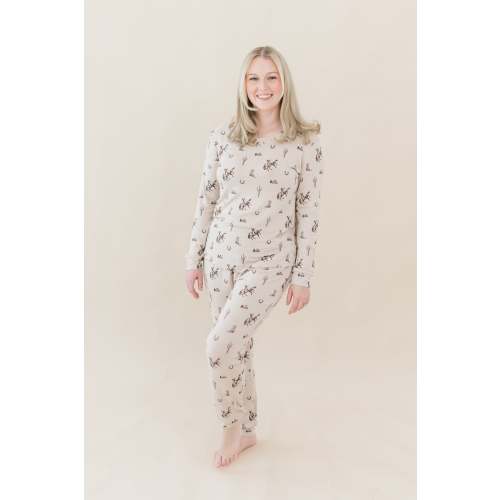 Women's Jogger Pajama Set in Classic Cowboy