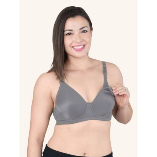 Loving Moments by Leading Lady Women's Loving Moments by Leading Lady Full Coverage T-Shirt Nursing Bra (L3010) Storm Front Grey 34DDD