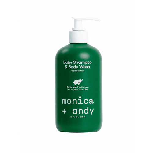 Monica + Andy Fragrance-Free 2-in-1 Baby Shampoo & Body Wash for Sensitive Skin, 10 fl oz