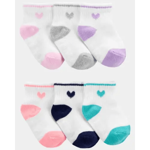 Baby Girl 6-Pack Crew Socks | Carter's