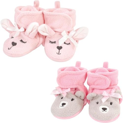 Hudson Baby Unisex-Child Cozy Fleece Booties Slipper Sock