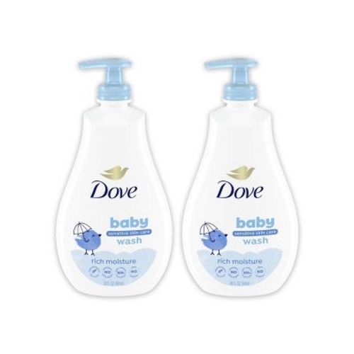 Baby Dove Rich Moisture Baby Wash & Shampoo 20 fl oz/2ct