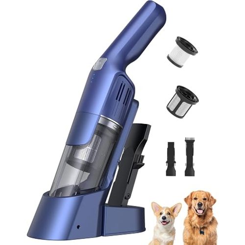 Cordless Handheld Vacuum, 24KPA, 1.8 lb, 2-Speed, Car, Pet