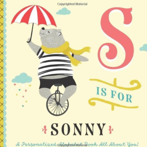 S is for Sonny: A Personalized Alphabet Book All About You! (Personalized Children's Book)