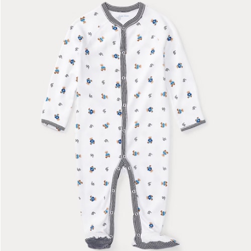 Polo Bear Cotton Coverall | Ralph Lauren