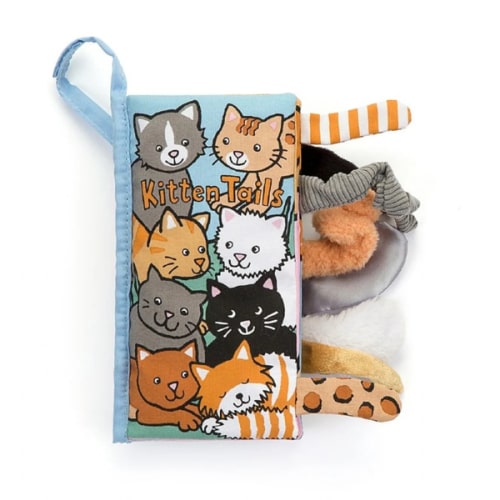 Kitten Tails Crinkly Fabric Book by Jellycat – Pacifier Kids Boutique