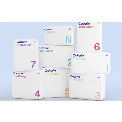 Coterie Diapers, Size 1 (8-12lbs),Comes with 6 Packs (198 total ct)