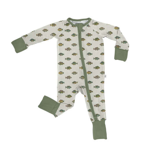 Freshwater Fish Bamboo 2-Way Zipper PJ’s – Little Buffalo Creek Co.
