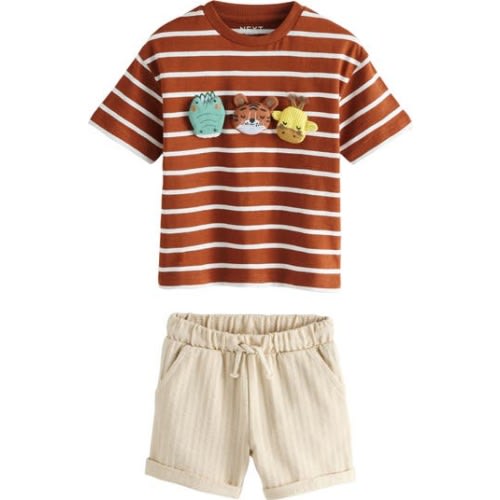 Kids' Safari Graphic T-Shirt & Shorts Set, 2-3Y