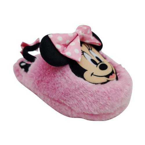 Toddler Girls' Minnie Mouse Slide Slippers - Pink 5T-6T