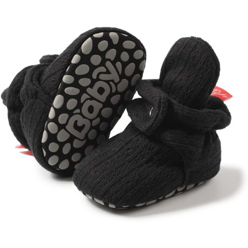 Meckior Newborn Infant Baby Girls Boys Warm Fleece Winter Booties First Walkers Slippers Shoes