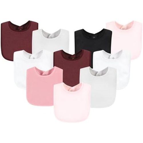Hudson Baby Unisex BabyDrooler Bib with Waterproof Lining