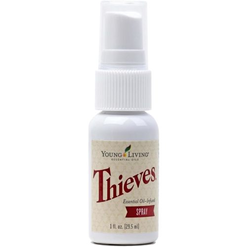 Thieves Spray | 1 oz | Portable Cleaner Spray, Formulated with Water & Alcohol, Ideal for Travel Essentials & Home; Fits in Backpack, Luggage, or Purse | 2 Pack