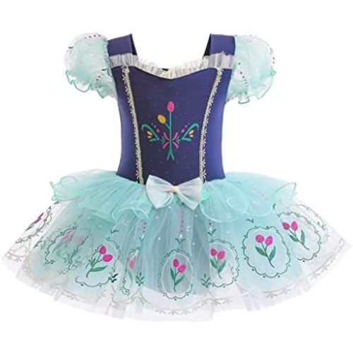 Dressy Daisy Ballet Tutu Dress Girls Size 18m-8 | Toddler Kids Princess Tulle Skirt Leotards Ballerina Outfit Dance Costume