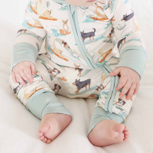 Paddle Pups Convertible Zip Romper