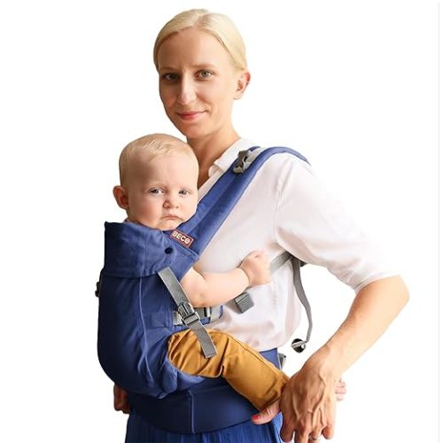 Beco Gemini 2.0 Baby Carrier Newborn to Toddler, 4 Positions, Blue