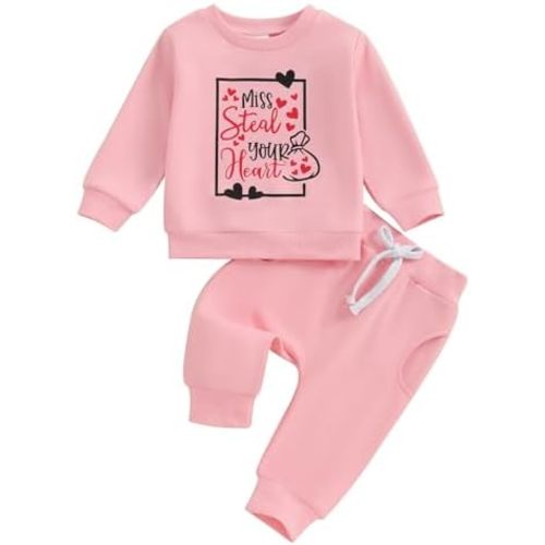Baby Girl Fall Winter Clothes Mamas Girl Outfits Long Sleeve Sweatsuit 0-3T