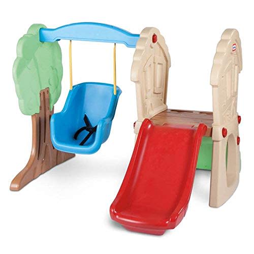 Little Tikes Hide & Seek Climber and Swing, Indoor Outdoor with Slide - Easy Set Up - Toddler Playset, 53.50''L x 52.00''W x 41.00''H