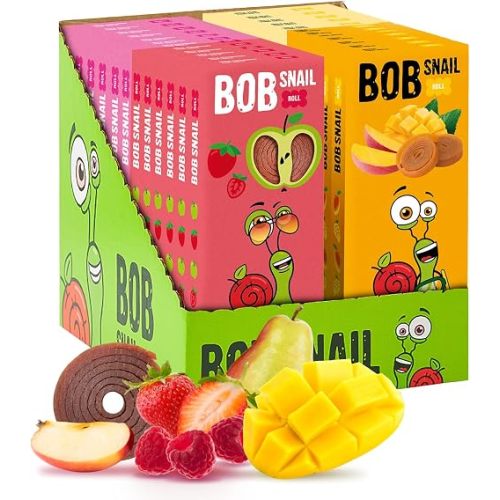 60 Fruit Leather Jerky Roll Up Variety Pack — Kids and Adults Healthy Snack