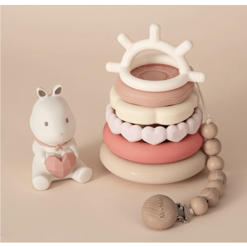 Bunny Stacking Teething Rings