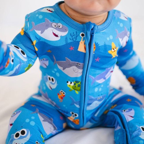 Flexi-Fit Zip PJ - Super Simple™ Finny The Baby Shark - Luxe - Ploom Baby