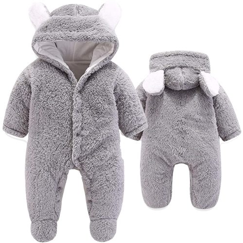 Sameno Infant Toddler Baby Girls Boys Winter Down Snowsuits Romper Jacket Hooded Jumpsuit Warm Thick Coat Outfit