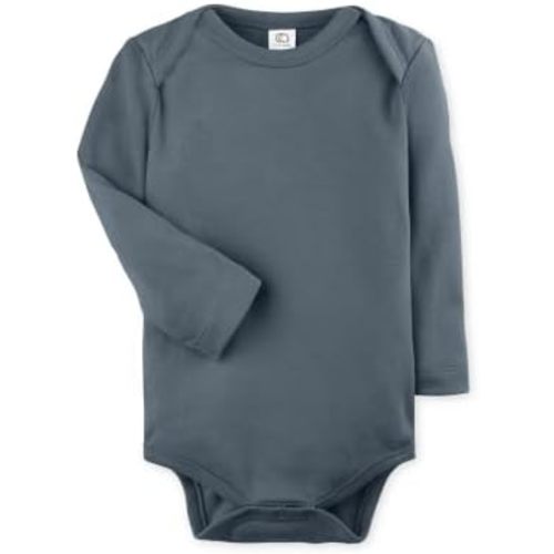 Colored Organics Unisex Baby Organic Cotton Long Sleeve Bodysuit