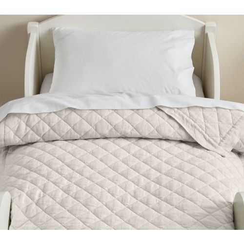 European Linen Baby Quilt | Pottery Barn Kids