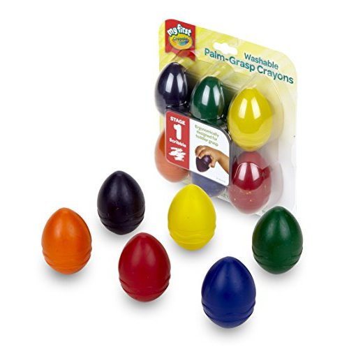 Amazon.com: Crayola; My First Crayola; Palm-Grip Crayons; Art Tools; 6 Count; Designed for Toddlers : Arts, Crafts & Sewing