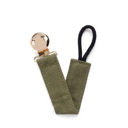 Petite Pacifier Clip - Olive