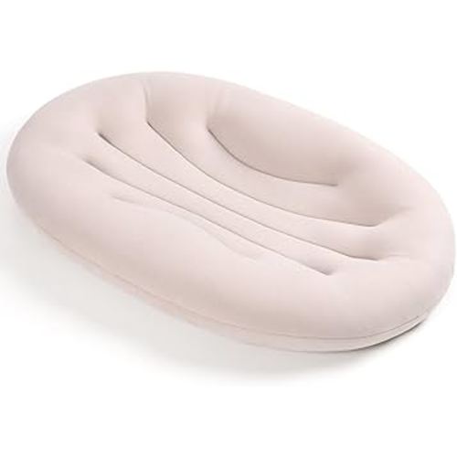 Baby Lounger for Newborn: Portable & Lightweight Pillow for Tummy Time Playtime & Diaper Changes - Skin-Friendly & Breathable for 0-12 Month Supervised Use
