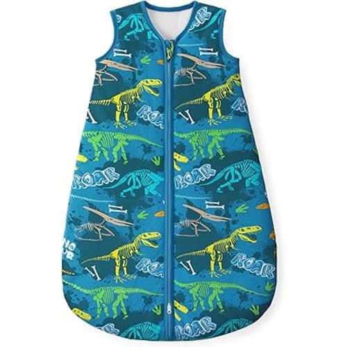 Yoofoss Baby Sleep Sack 6-12 Months, 1.5 Tog Baby Wearable Blanket with 2-Way Zipper, 100% Cotton Organic Fabric Winter Infant Sleeping Sack, Warm Soft Comfy