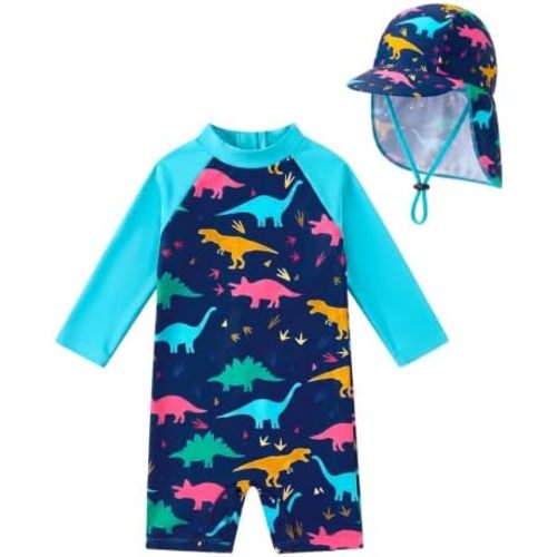 weVSwe Baby UPF 50+ Rash Guard & Adjustable Sun Hat 0-3 Years