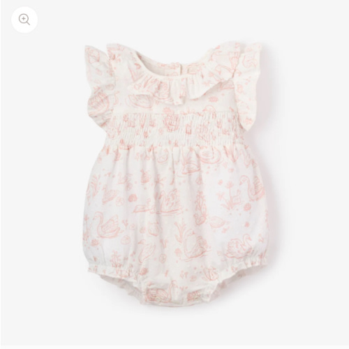 Swan Toile Swiss Dot Bubble