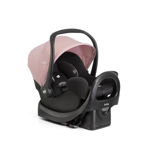 Joie Rue Infant Car Seat with Base - Blush: LATCH Compatible, Rear Facing, Plastic & Polyester Material, 4-30 lbs