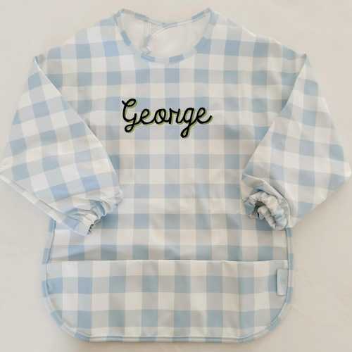 Plaid Wipeable Catch All Bib