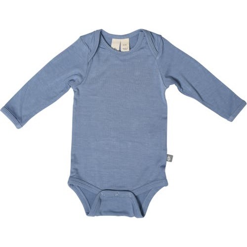 Long Sleeve Bodysuit, 0-3 M, Slate