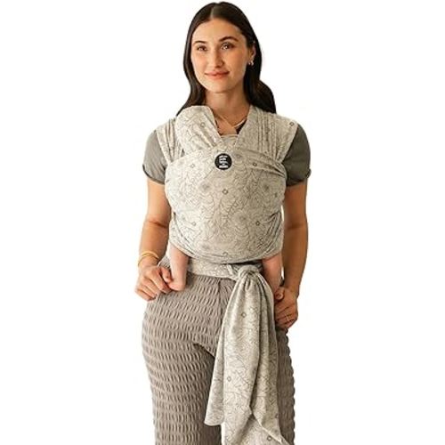 Moby Baby Wrap Carrier Classic by Petunia Pickle Bottom for Newborns to Toddlers (8-33lbs), Infant Sling Carrier, Lightweight & Hands Free Design, Adjustable for All Body Types (Seaside Poppies)