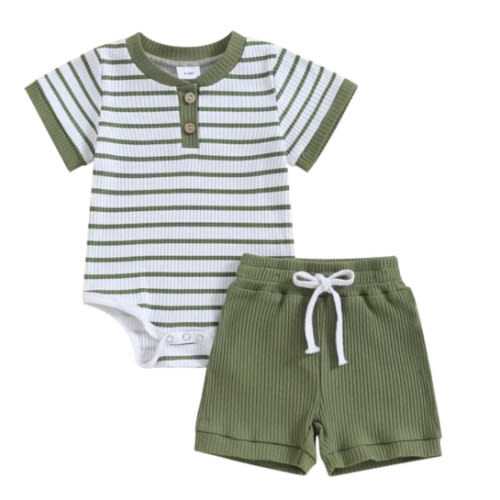 JAMIE Ribbed Outfit - Hazel & Bo