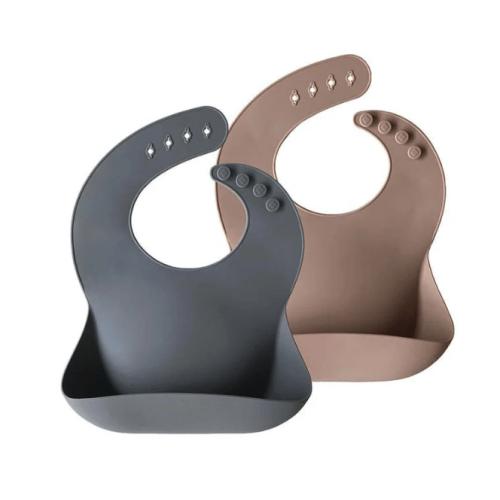 Silicone Baby Bib - 2 Pack