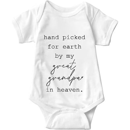 listery Hand Picked For Earth By My Great Grandpa Bodysuit New Boys Baby Girls By My Great Grandpa Newborn