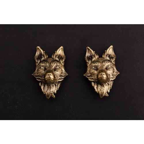 Brass handle "FOX" from TUTURA. Exquisite handles, drawer handles, cabinet handles, chest of drawers handles, furniture handles.